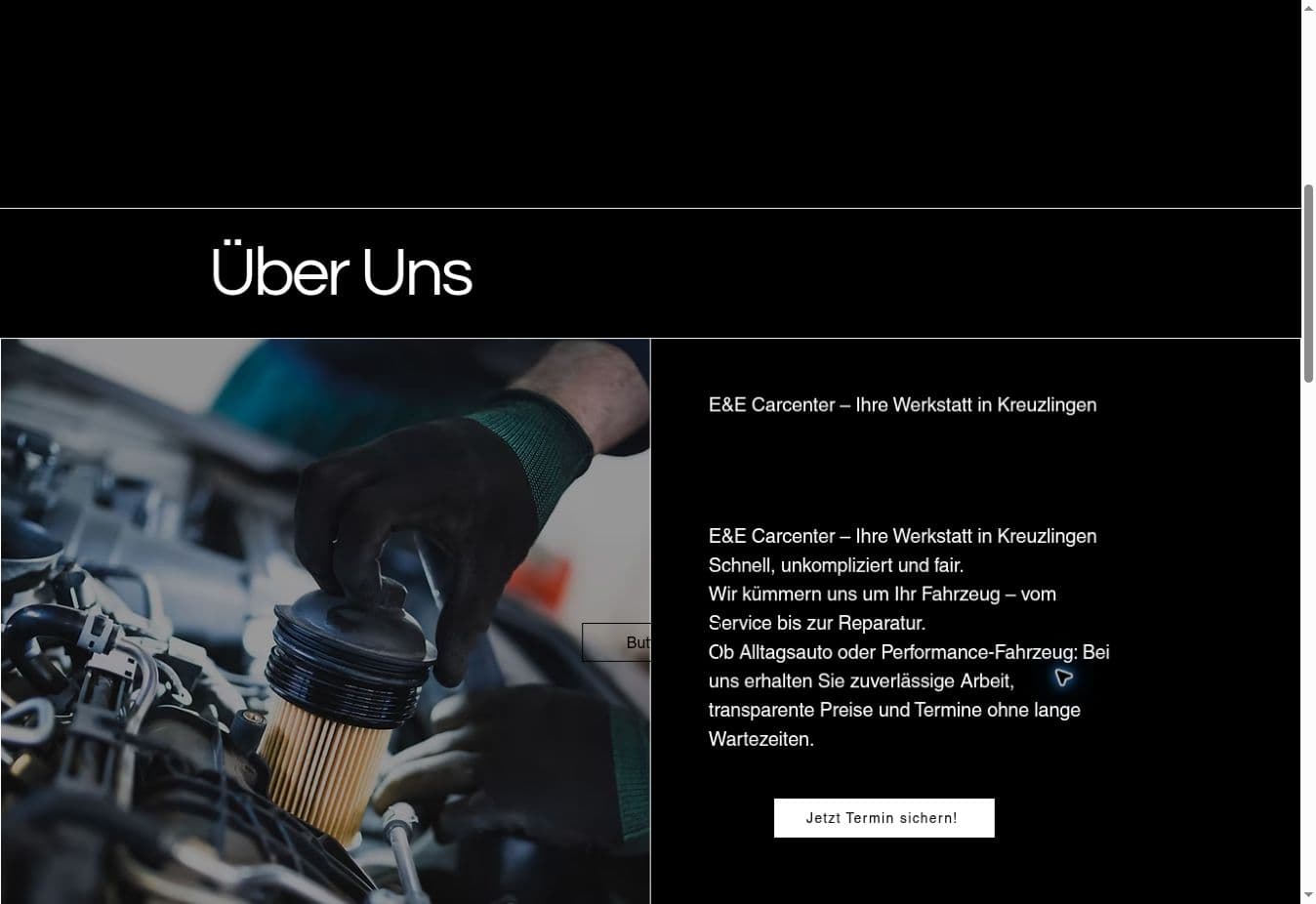 Screenshot der Website E&E Car Center